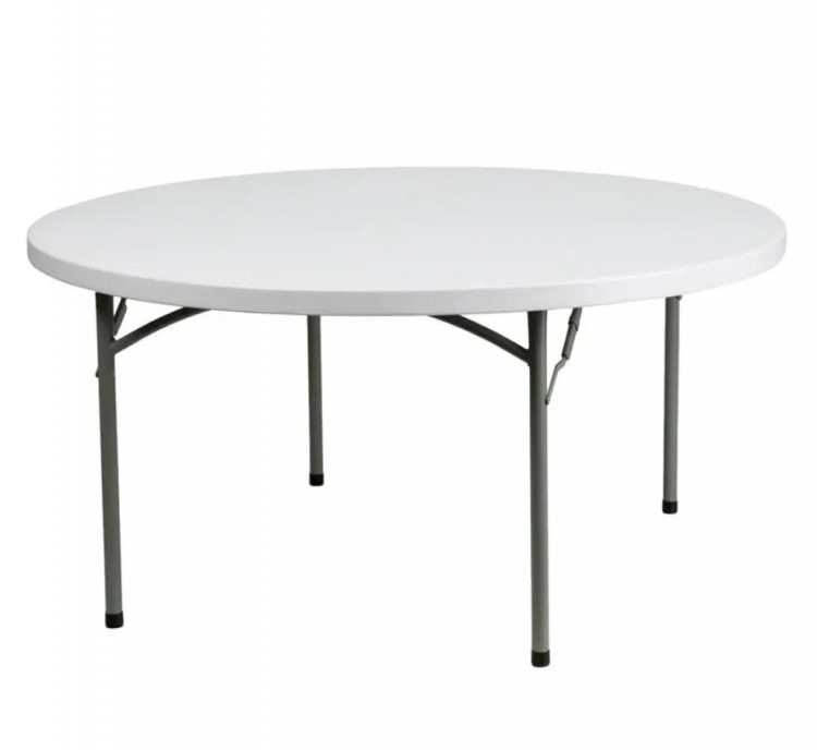 60” Round Plastic Table